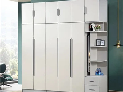 What Structural Features Does The Tall Two-door Wardrobe Incorporate?